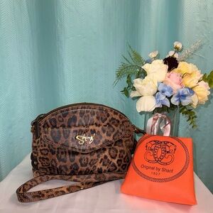 EUC - Original by Sharif 1827 Wild Leopard Crossbody Bag